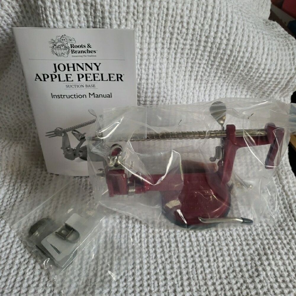 Roots & Branches Johnny Apple Peeler Suction Base VKP1010 Cast Iron Boxed Open - Picture 4 of 7